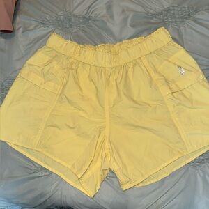 Yellow Free People Shorts